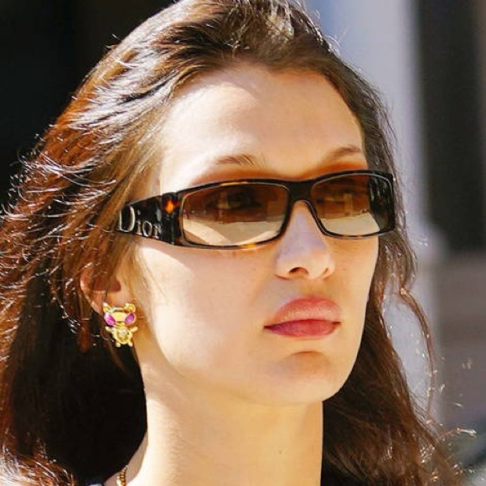 Dior y2k square tortoise sunglasses